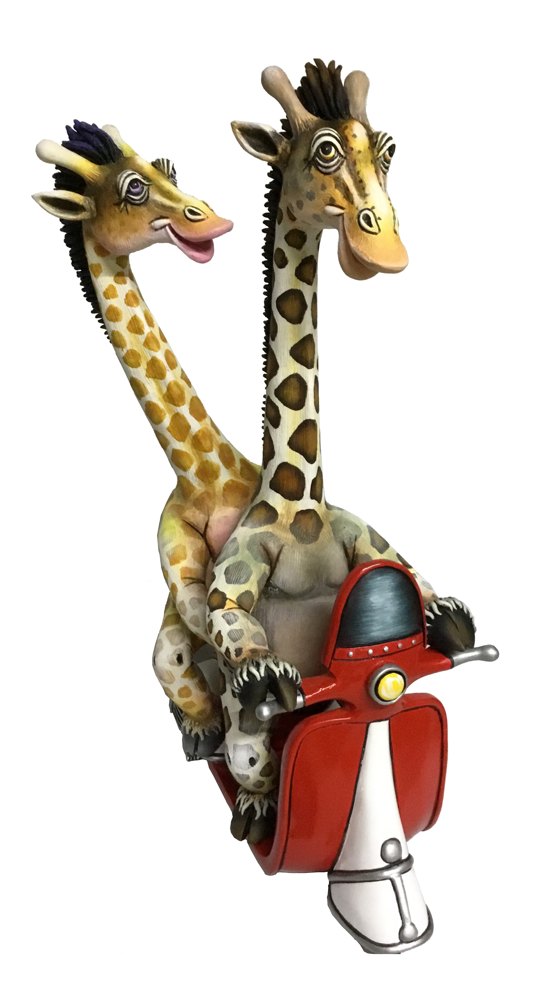 Signed, limited edition giraffe sculpture