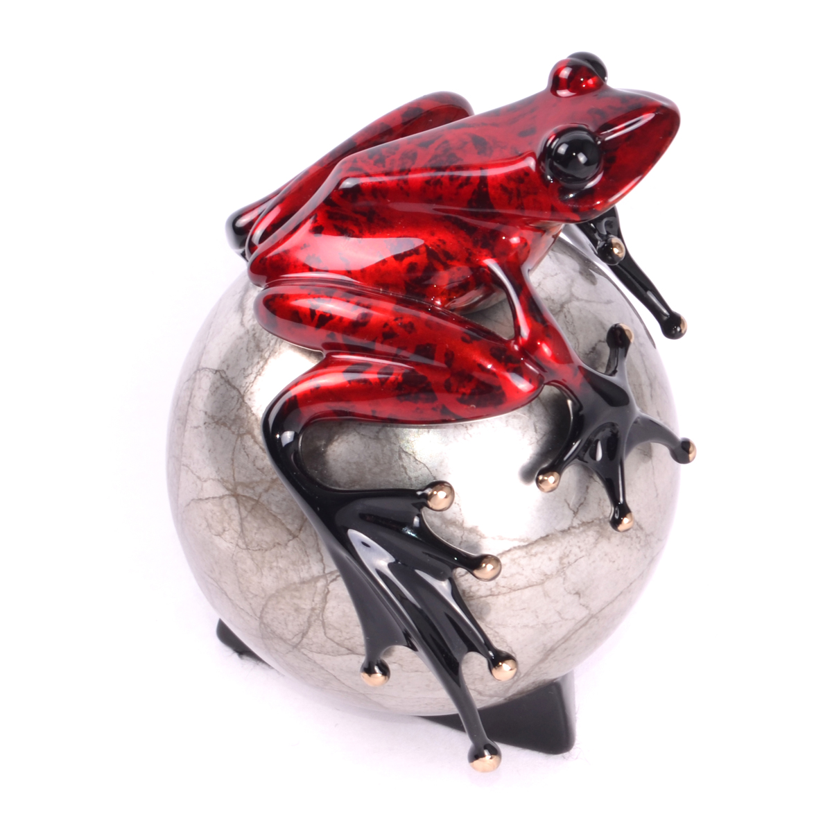 Signed, limited edition bronze frog sculpture by Tim Cotterill