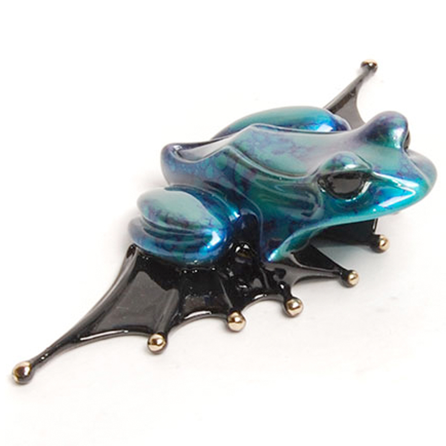 Signed, limited edition bronze frog sculpture by Tim Cotterill