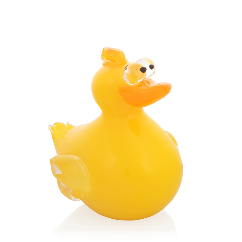 Handblown Glass Duck Sculpture by Catherine LaBonte