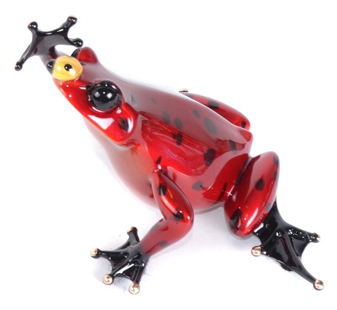 Signed, limited edition bronze frog sculpture by Tim Cotterill